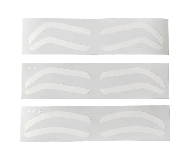 AIRBRUSH BROW STENCILS USED FOR AIRBRUSHING OR HYBRID TINT - Eyebrow Shaper Stencil