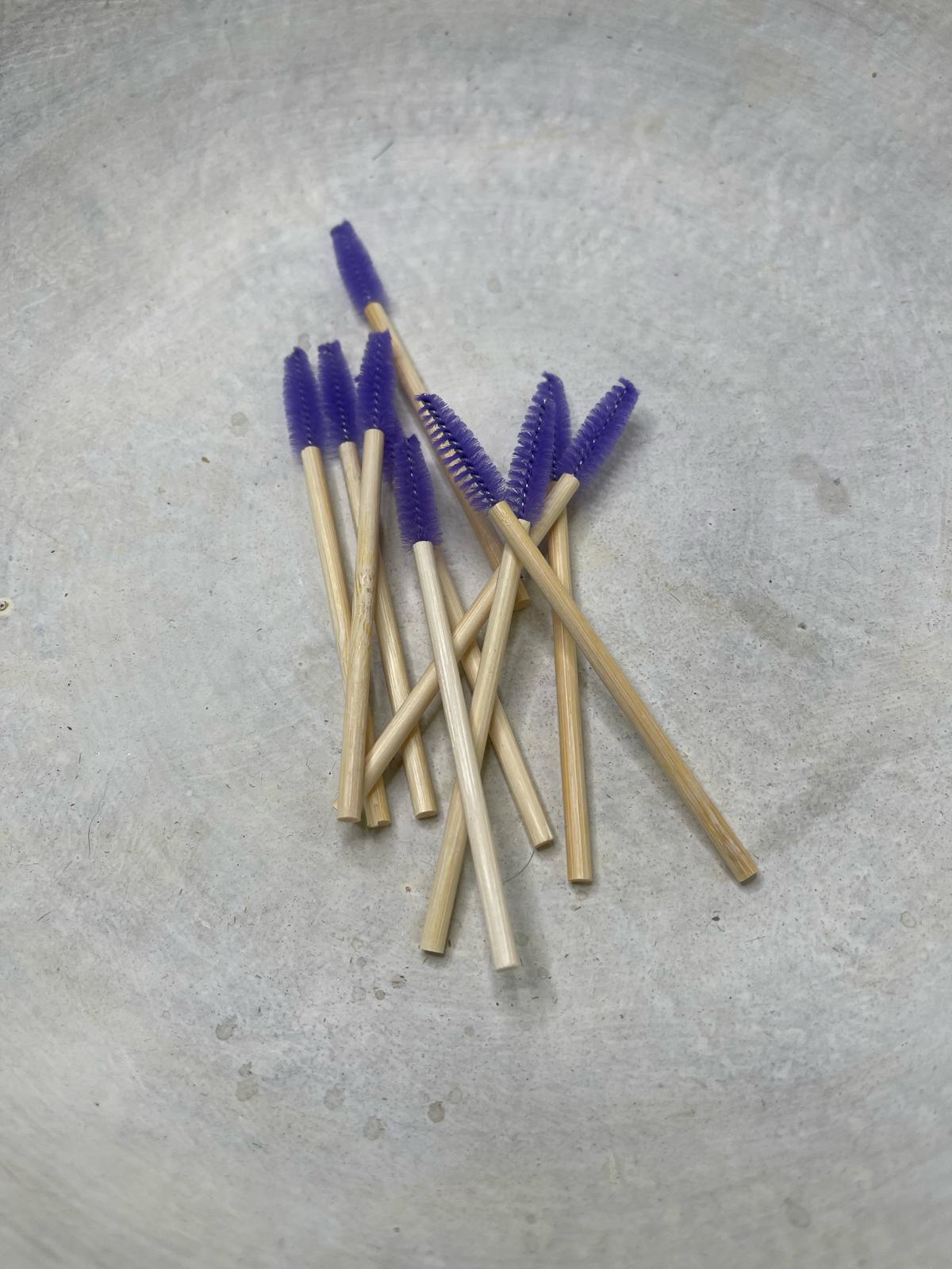50 pcs Bamboo Sustainable Mascara Wands