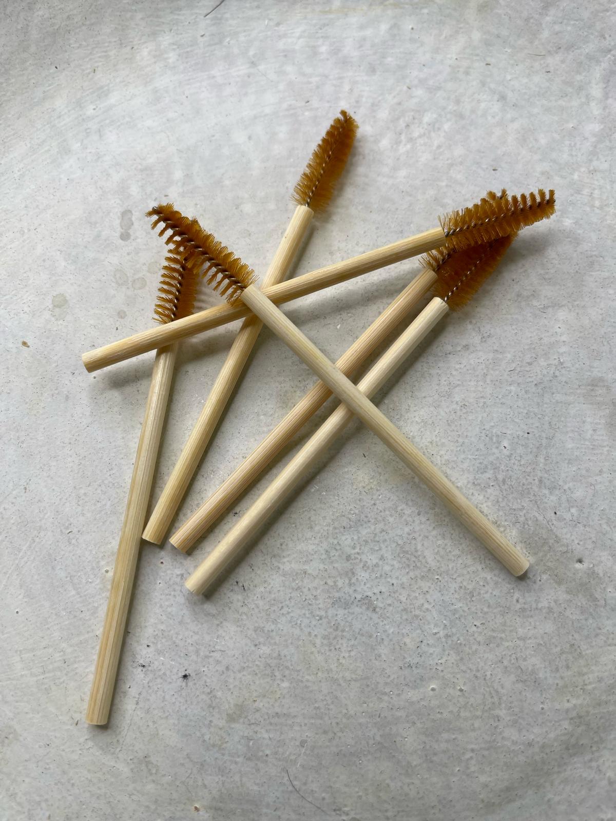 50 pcs Bamboo Sustainable Mascara Wands