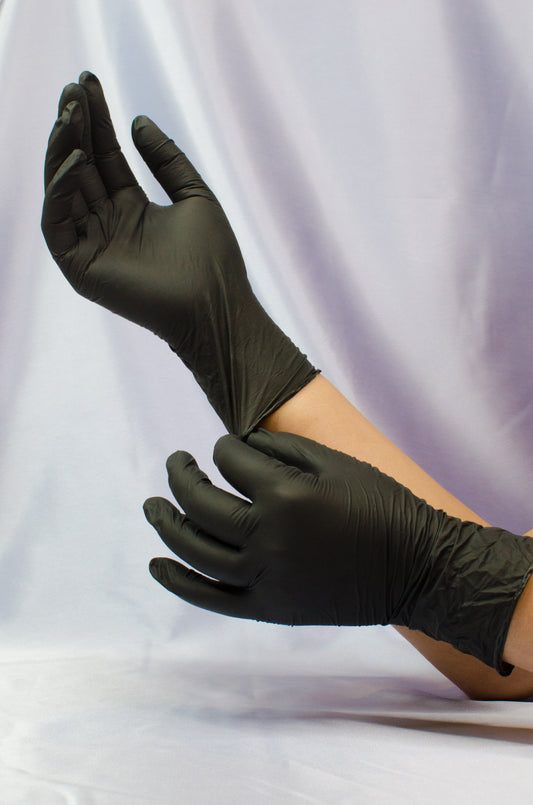 Black Nitrile Gloves