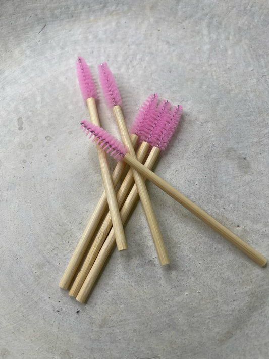 50 pcs Bamboo Sustainable Mascara Wands